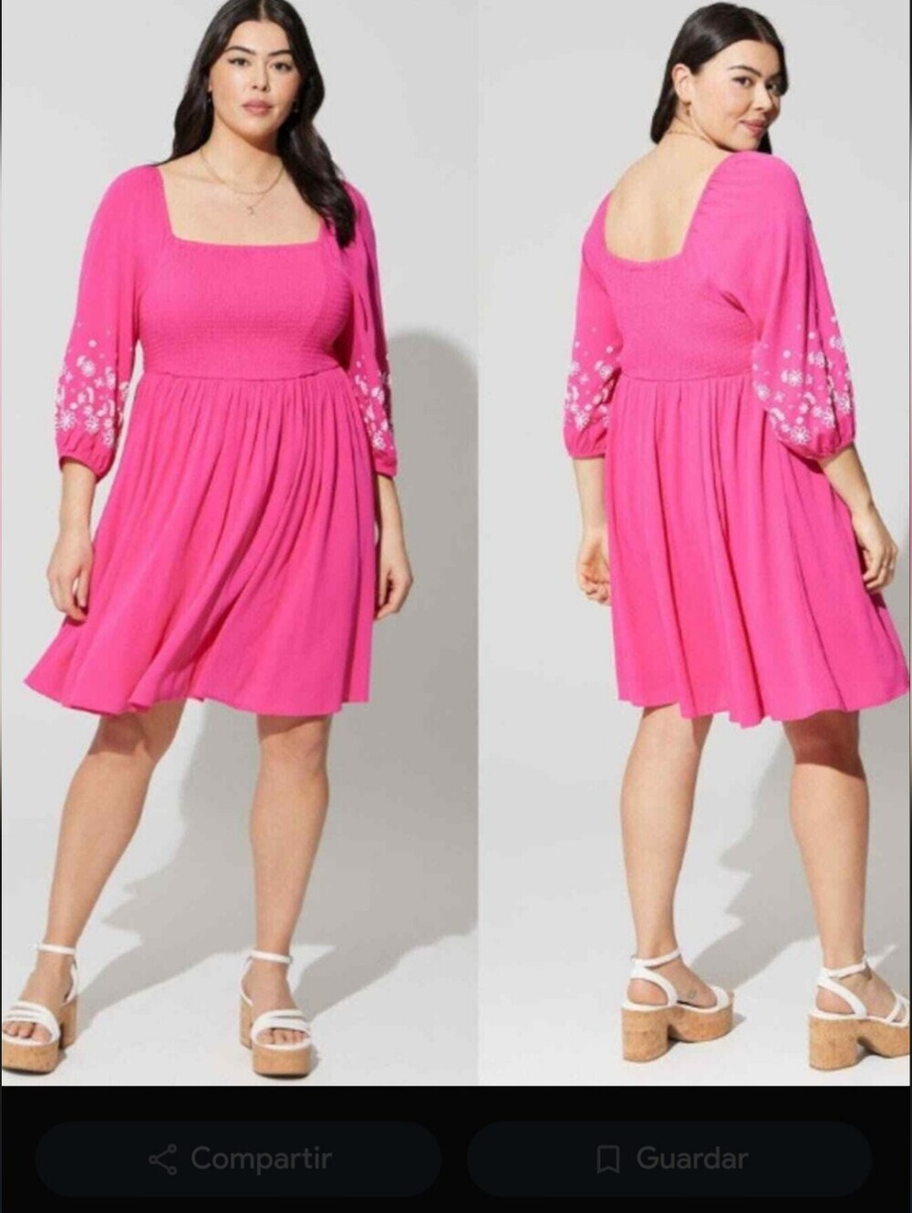 Torrid Women's Dress Pink Crinkle Gauze Smocked Boho Cottagecore sz 1X.